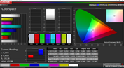 CalMAN color accuracy (lively mode)