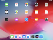 iOS 12 home screen on the new iPad Pro 12.9