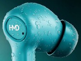 HMD Global's latest earbuds are available in silver and blue. (Image source: HMD Global)