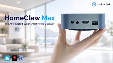 The design is reminiscent of an Apple Mac mini.