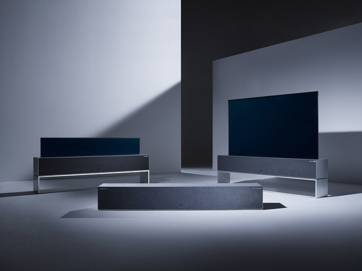 The SIGNATURE OLED R in its various modes. (Source: LG)