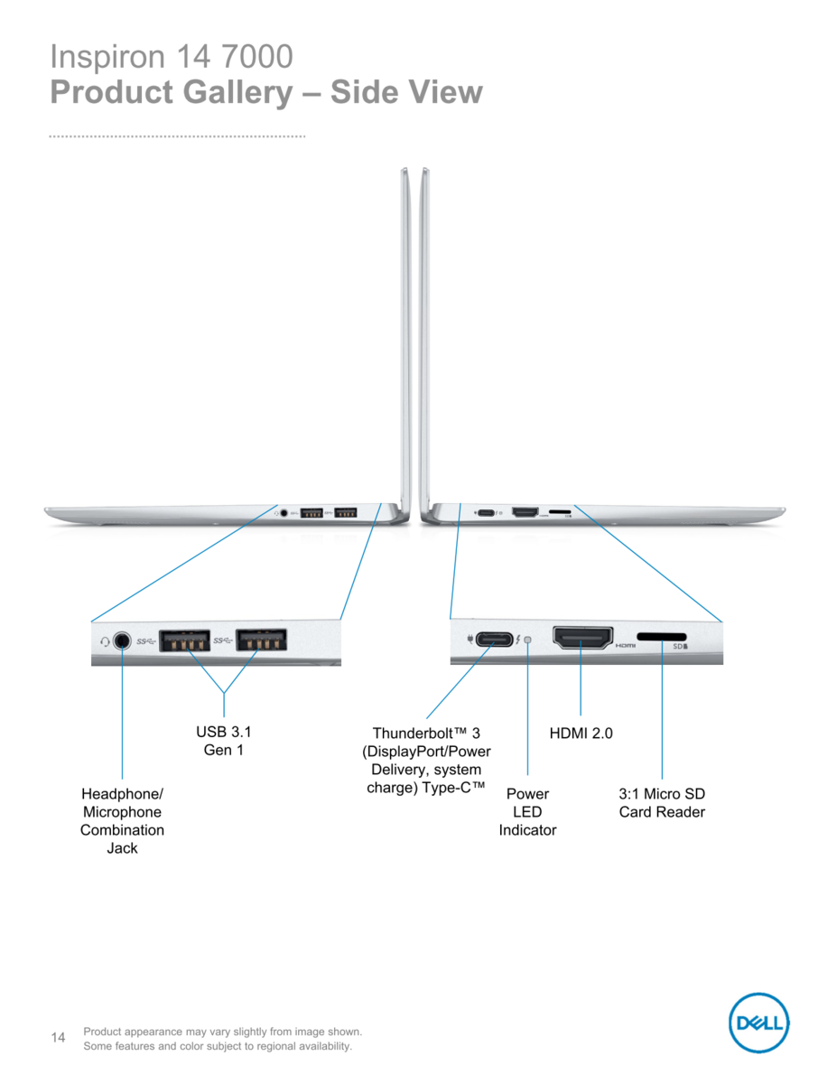 The Inspiron 14 7000 7490 is Dell s latest and most XPS like