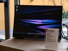 The L16 Mobile Monitor is set to be available at  €199. Pictured: the front of the portable USB-C display.