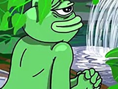 This &quot;Pepe the Frog&quot; image was apparently worth more than half a million dollars until the creator released identical NFTs for free (Image: PegzDAO)