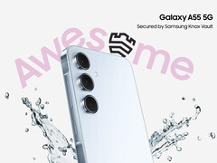 The Galaxy A55 is one of Samsung's first mid-range smartphones to receive One UI 7 in any form. (Image source: Samsung)