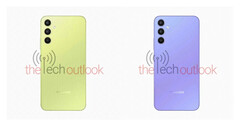 Some new Galaxy A34 renders. (Source: The Tech Outlook)