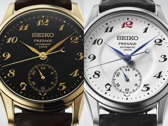 The Seiko Presage HCC005 (right) and HCC006 (left), pictured.