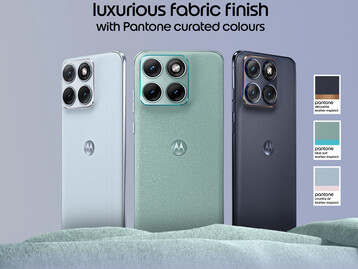 The fabric finish and pantone colorways of Motorola Edge 70 Fusion