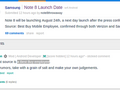 The Note 8 could be available immediately following its announcement. (Source: GSMArena)