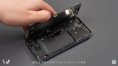 An iPhone 13 Pro, dissected for the cameras. (Source: WekiHome)