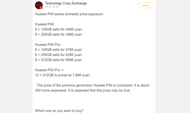 Alleged domestic prices. (Image source: Gizmochina)