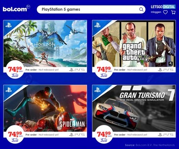 Potential PS5 game prices. (Image source: LetsGoDigital)