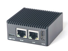 NanoPi R3S-LTS: New single-board computer also with eMMC storage. (Image source: FriendlyElec)