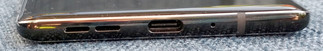 bottom: speaker, USB-C port, microphone