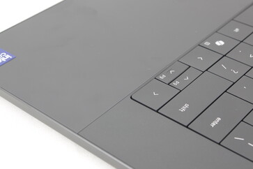 The dividing line between the palm rests and keyboard is purely aesthetic