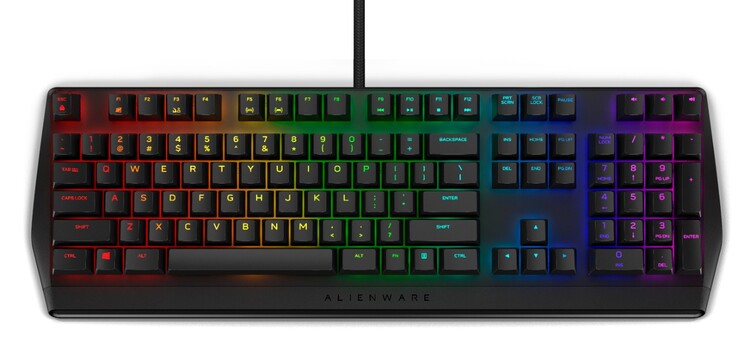 The more generic looking key caps and font could have benefitted from a little extra flair. (Image source: Alienware)