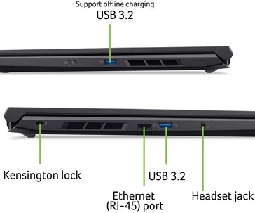 Acer Nitro V 16 port selection. (Image source: Acer/Amazon)