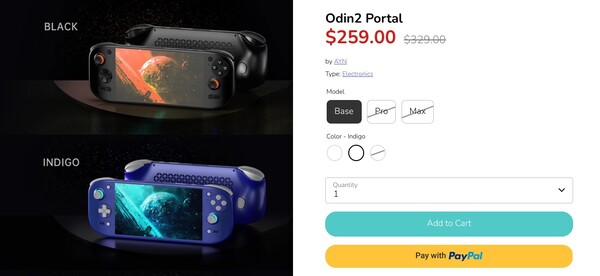 The Odin 2 Portal Base is priced at $259 now.