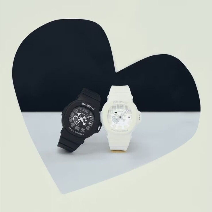 Casio’s Baby-G BGA-10-1A (left) and BGA-10-7A1 (right) watches