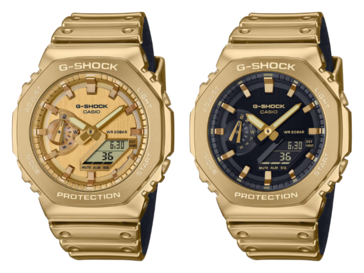 The Casio GM2100YMG-9A9 (left) is similar to the GM2100YMG-9A (right). (Image source: Casio)