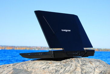 Eurocom Sky X9E3 VR Ready high-end laptop back side open