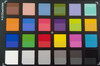 ColorChecker Passport: The lower half of each area of colour displays the reference colour