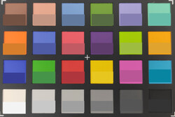 ColorChecker Passport: The lower half of each area of colour displays the reference colour