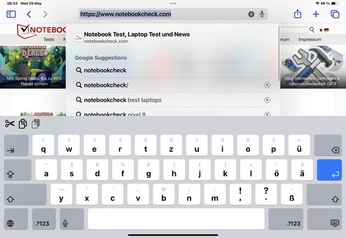 Keyboard - landscape
