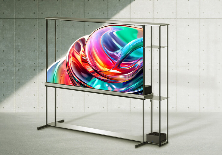 The LG Signature OLED transparent TV. (Image source: LG)