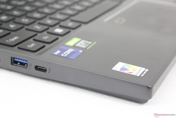 All-metal chassis except for the ABS plastic frame around the edges of the display