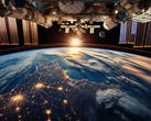 On February 12, NASA will broadcast live from the ISS for the first time. (Image source: DallE3)