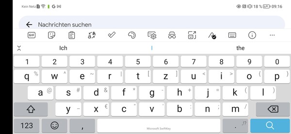 Honor 50 - OnScreen keyboard
