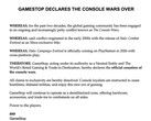 A screengrab of the satirical declaration by GameStop on X (image source: GameStop X)