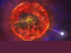 An image of a fiery red sphere (Image source: Space.com; edited)