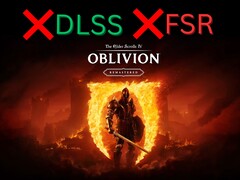 The Elder Scrolls IV: Oblivion Remastered patch casusing missing DLSS/FSR (Image source: Bethesda Softworks with editing)