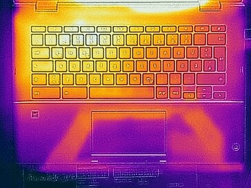 Heat development - Top (idle)