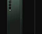 The Galaxy Z Fold 3 will be available in three colours, including green. (Image source: dbrand)