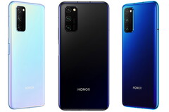 The Honor View 30 Pro will launch in three colours, although a fourth is on the way too. (Image source: Honor)