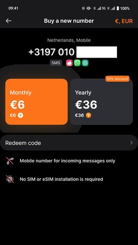 They cost 3 or 6 Euros per month.
