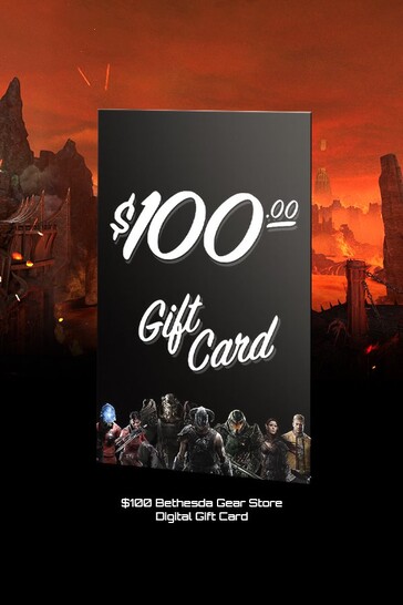 US$100 worth of Bethesda Store credit (image via Bethesda)