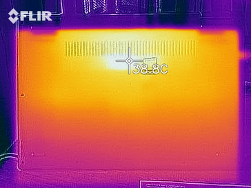 Heat Distribution of the bottom side (at idle)