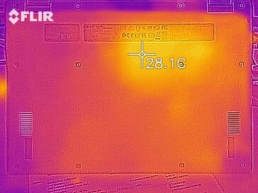 Heat generation bottom side (idle)