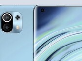 The Xiaomi Mi 11 is believed to sport a distinct square-shaped camera housing containing a large main lens. (Image source: @BenGeskin)