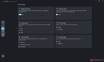 General system behavior settings