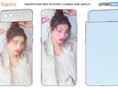 The Xiaomi 'swivel-cam' phone. (Source: CNIPA via LetsGoDigital)