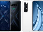 The Black Shark 4 Pro (L) outscored the Xiaomi Mi 10S (R) for audio performance. (Image source: Black Shark/Xiaomi - edited)