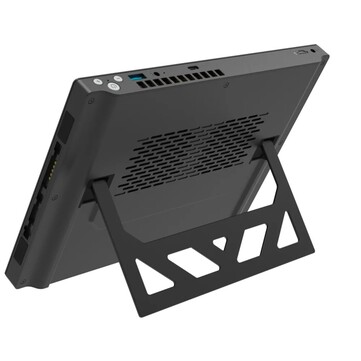 The Crelander/NWNLAP handheld gaming PC has a kickstand but in a different style from that of the Lenovo Legion Go. (Image source: Crelander)