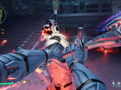 In Deadzone: Rogue, players fight through procedurally generated rooms and grab elemental upgrades. Pictured - an ingame screenshot. (Image source: Steam)