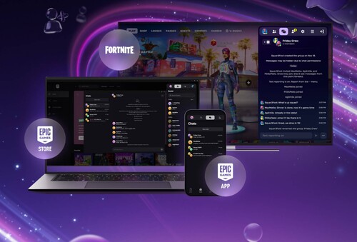 Epic Games Store text messaging on multiple devices