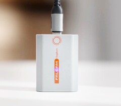 The Falcam battery can be charged directly via a USB-C cable.